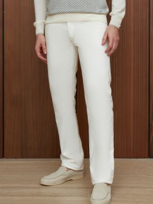 Прямые джинсы Tom Ford белые