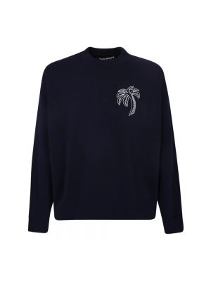 Bluza w tropikalny nadruk Palm Angels czarna