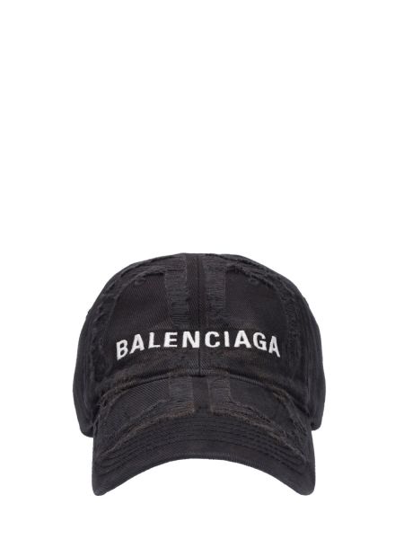 Gorra desgastada de algodón Balenciaga