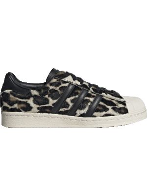 Леопардовые кроссовки Adidas Superstar черные