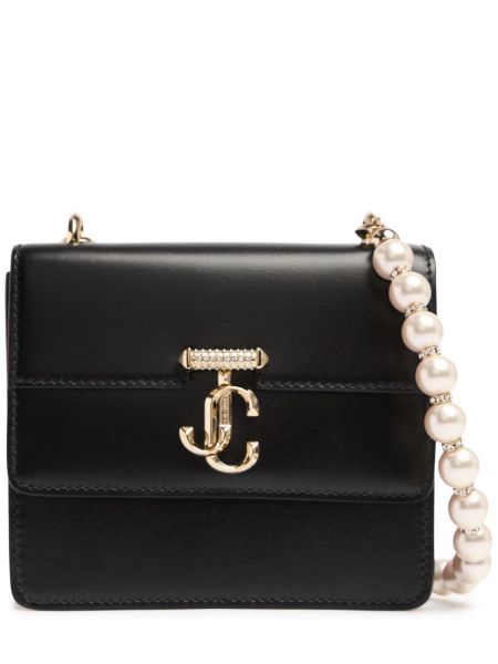 Lær mini bag Jimmy Choo svart