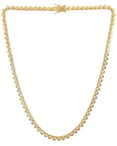 Теннисное ожерелье металлическое Lili Claspe, золотое