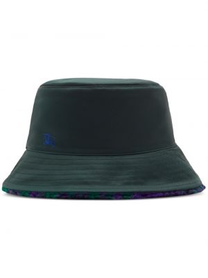 Oboustranný klobouk Burberry zelený