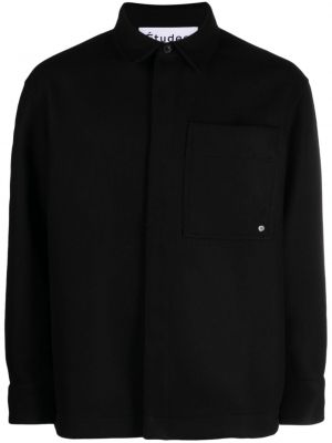 Μάλλινο πουκάμισο Etudes μαύρο