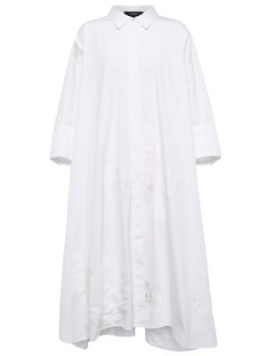 Памучна миди рокля Joseph бяло
