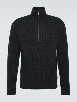 Jersey de lana de cachemir de tela jersey Bogner negro