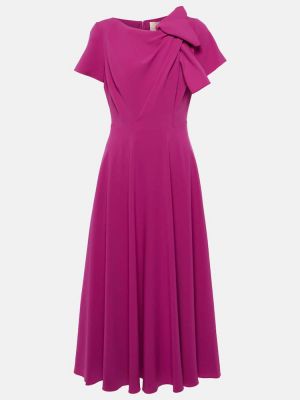 Midi haljina s mašnom Roksanda ružičasta