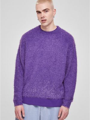 Sweter w piórka Uc Men fioletowy
