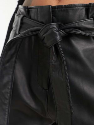 Кожаные шорты Muubaa черные