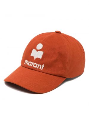 Haftowana czapka z daszkiem bawełniana Marant Etoile