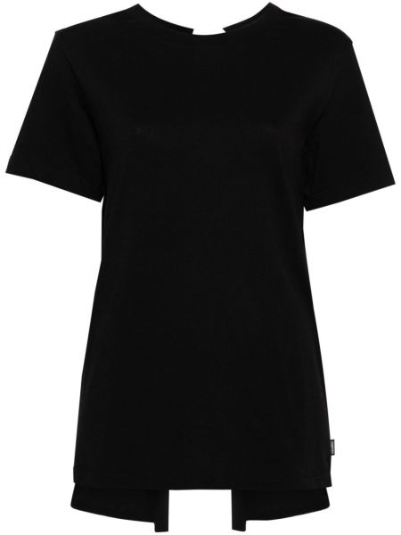 Βαμβακερή μπλούζα Mm6 Maison Margiela μαύρο