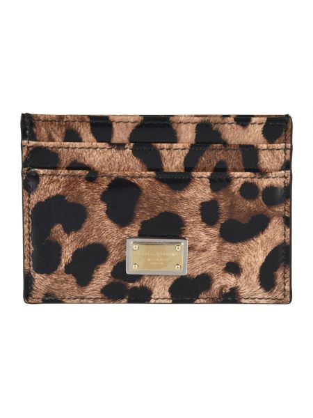Lack geldbörse mit print mit leopardenmuster Dolce & Gabbana