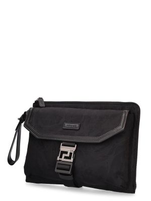 Nylónová taška na zips Versace čierna