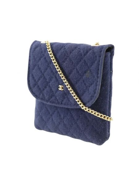 Bolso cruzado Chanel Vintage azul