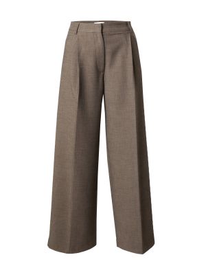 Pantaloni plissettati Topshop marrone