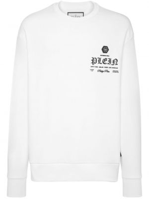 Sweatshirt mit rundem ausschnitt Philipp Plein weiß