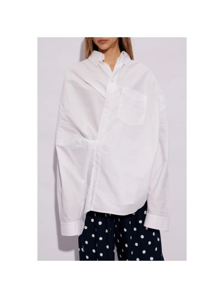 Camisa asimétrica Balenciaga blanco