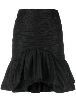 Φούστα mini με βολάν Patou μαύρο