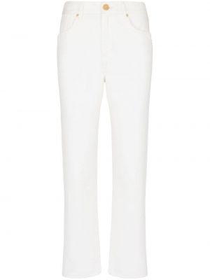 Straight leg jeans Balmain bianco