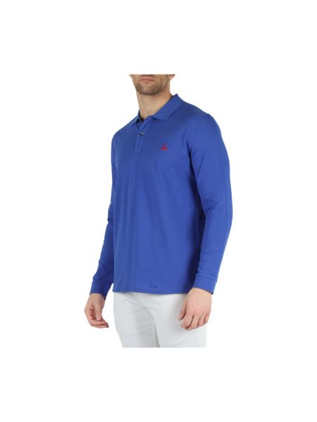 Camisa de algodón manga larga Peuterey azul