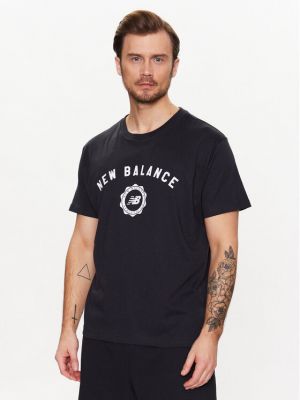 Tricou cu croială lejeră New Balance negru