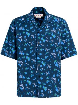 Camicia con stampa Marni blu