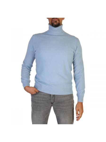 Sweter z kaszmiru 100% Cashmere niebieski