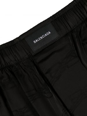 Proste spodnie żakardowe Balenciaga czarne