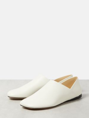 Kožne papuče Loewe bijela
