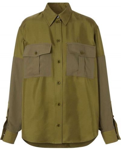 Camisa manga larga Burberry verde