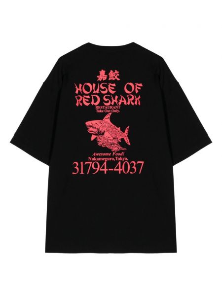 T-shirt aus baumwoll Yoshiokubo schwarz