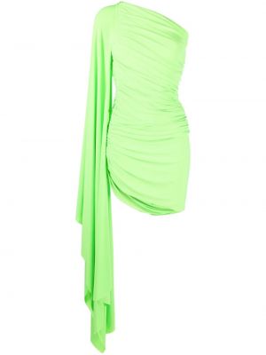 Mini-abito con drappeggi Norma Kamali verde