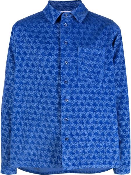 Krekls velveta ar apdruku Erl zils