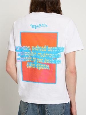 Džerzej bavlnené tričko s potlačou Msftsrep biela