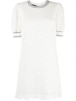 Мини рокля с дантела Boutique Moschino бяло