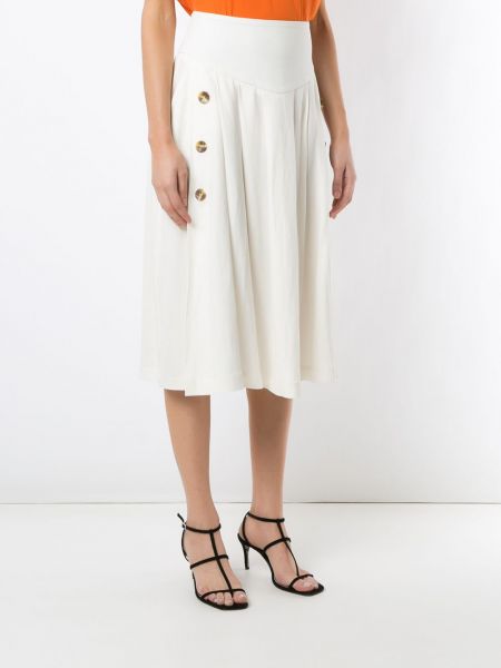 Midi sukně Olympiah bílé