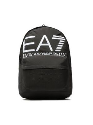 Czarny plecak z nadrukiem Ea7 Emporio Armani