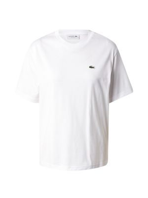 Тениска slim Lacoste бяло