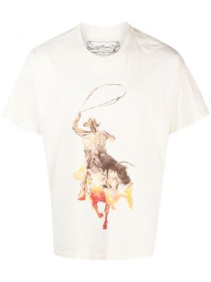 T-shirt con stampa One Of These Days bianco