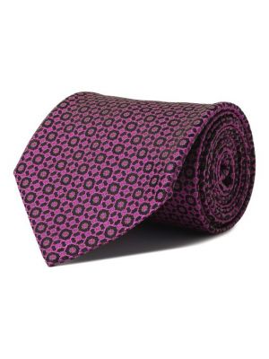 Шелковый галстук Stefano Ricci розовый