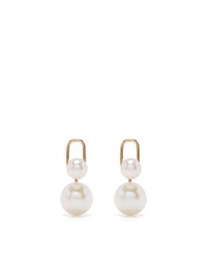 Boucles d'oreilles avec perles à boucle Ruifier jaune
