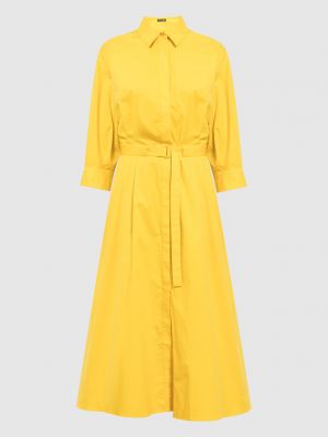 Платье-рубашка Loro Piana желтое