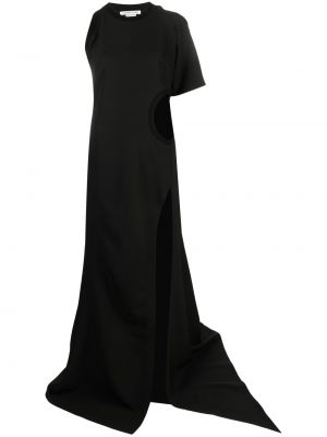 Robe de soirée asymétrique Alessandro Vigilante noir