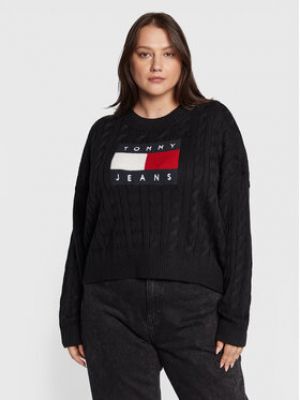 Pull Tommy Jeans Curve noir