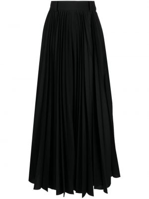 Plisovaná dlhá sukňa Sacai čierna