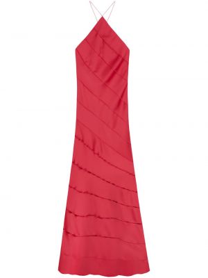 Satenska dolga obleka 16arlington rdeča
