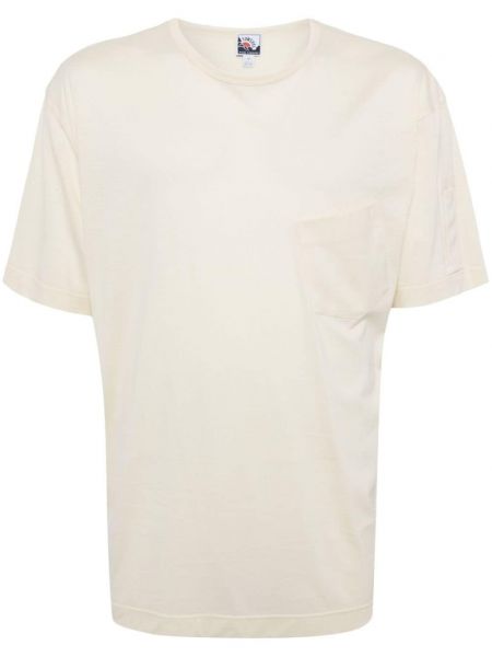 Koszulka bawełniana Sunspel biała