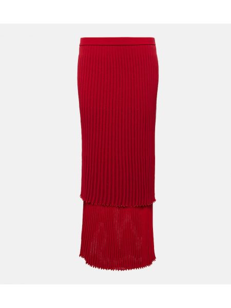 Maxi φούστα από ζέρσεϋ Altuzarra κόκκινο