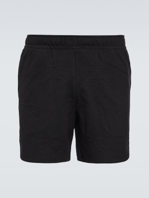 Jacquard bomull shorts Burberry svart