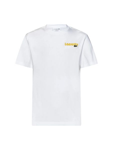 Koszulka z krótkim rękawem Lacoste biała
